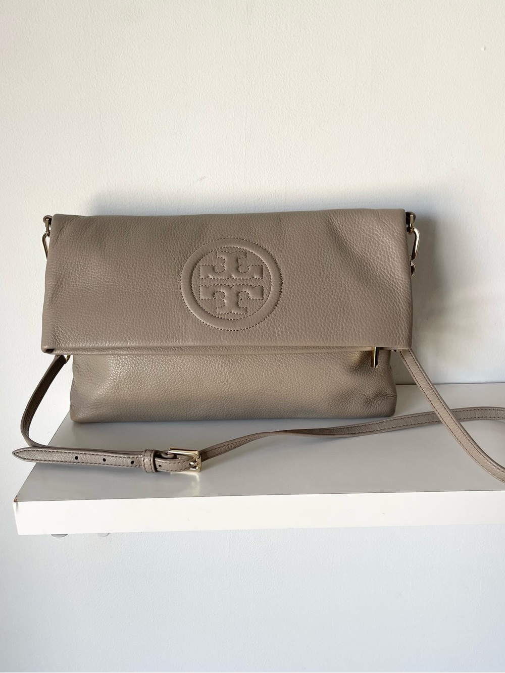 Tory Burch Taupe Crossbody Bag